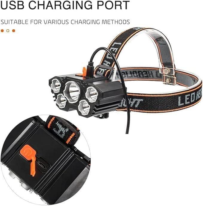 Headlamp Flashlight with Case Waterproof Running - Utility Mart