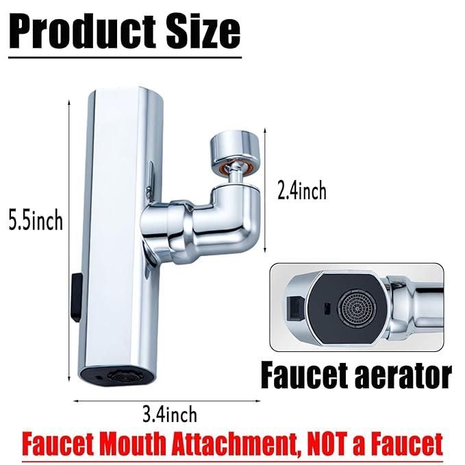 3 in 1 360 Waterfall Kitchen Faucet, Touch Faucet, Extender for Kitchen Sink - Utility Mart