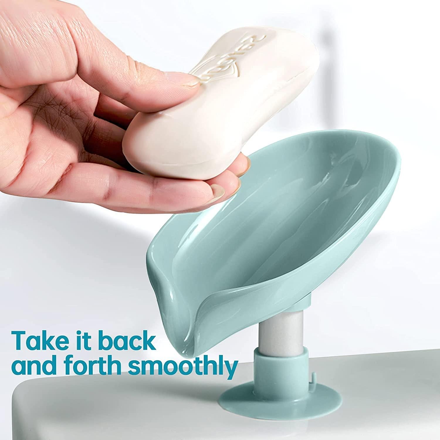 Leaf Shape Self Draining Soap Holder - Utility Mart