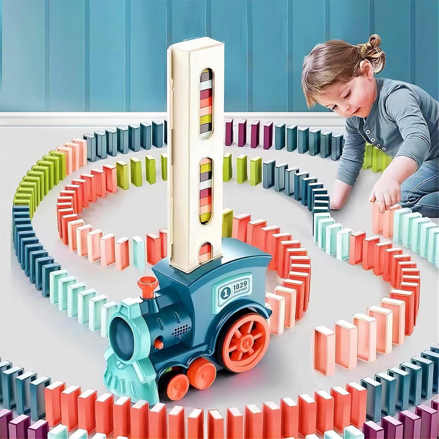 Train Toy Domino Set - Utility Mart