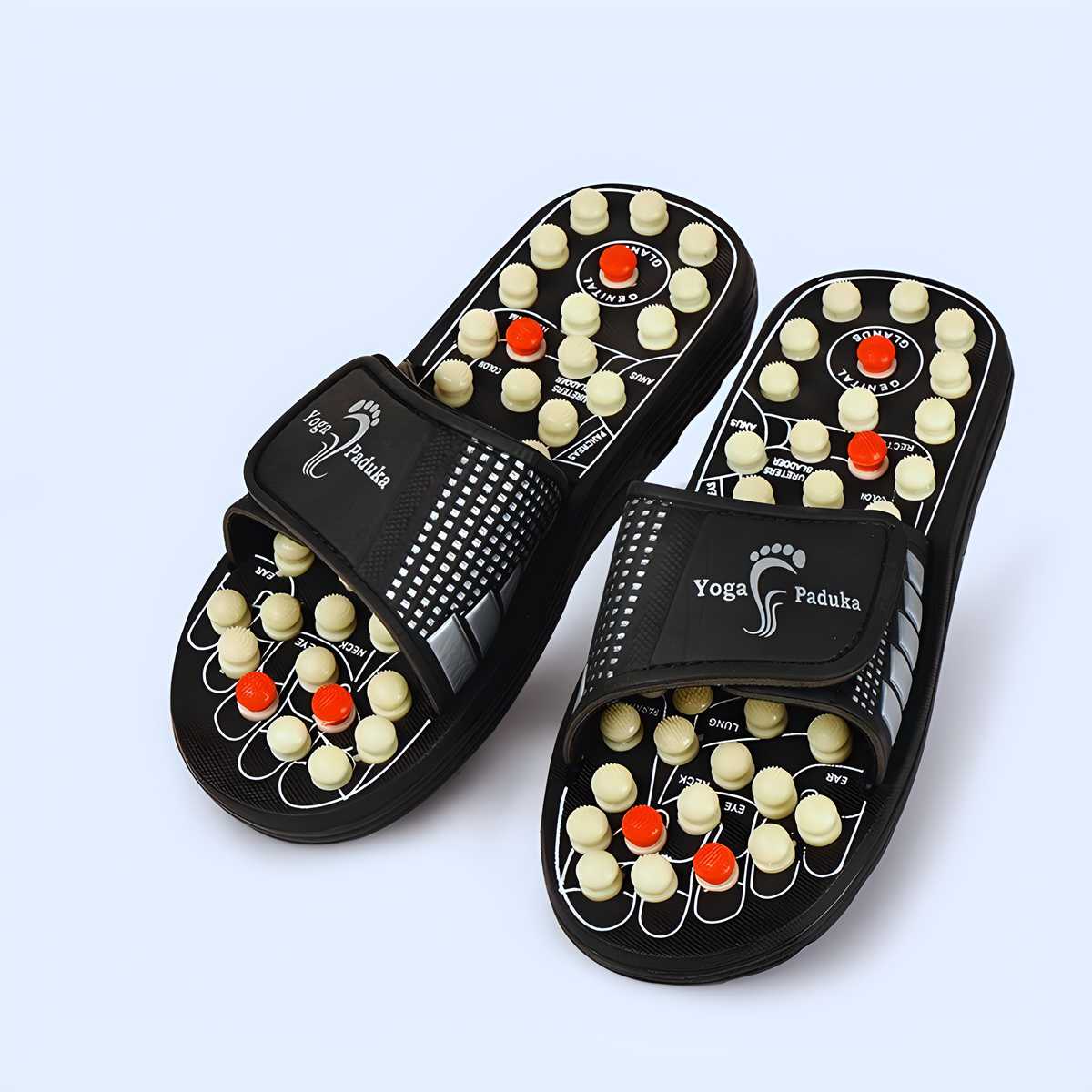 Acupressure and Magnetic Therapy Paduka Slippers for Full Body Blood Circulation For Men and Women - Utility Mart