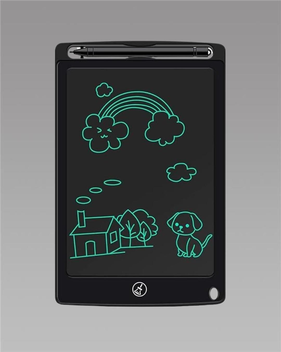 Multicolor Plain LCD Writing Screen Tablet Drawing Board for Kids - Utility Mart