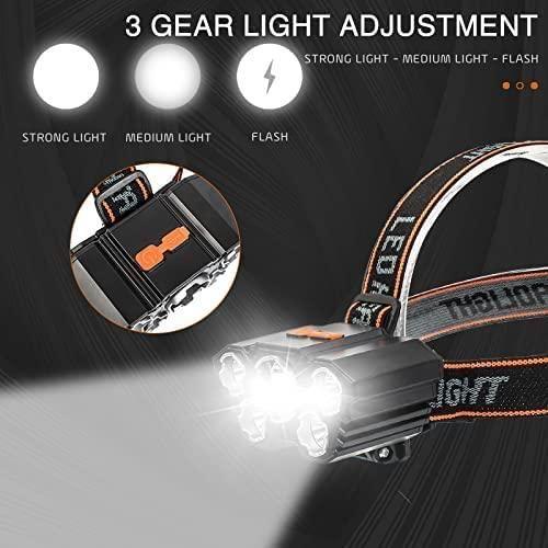 Headlamp Flashlight with Case Waterproof Running - Utility Mart