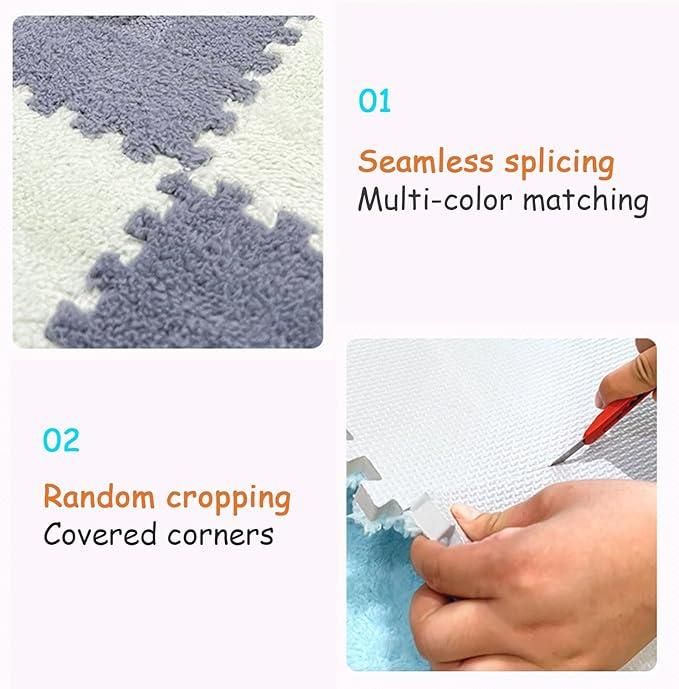 Interlocking Carpet Tiles Mat (6pc) - Utility Mart
