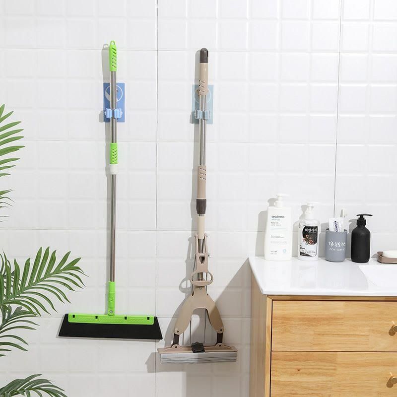 Mop Broom Holder-Wall Mounted Cartoon Mop, Broom Holders(Pack of 3) - Utility Mart 