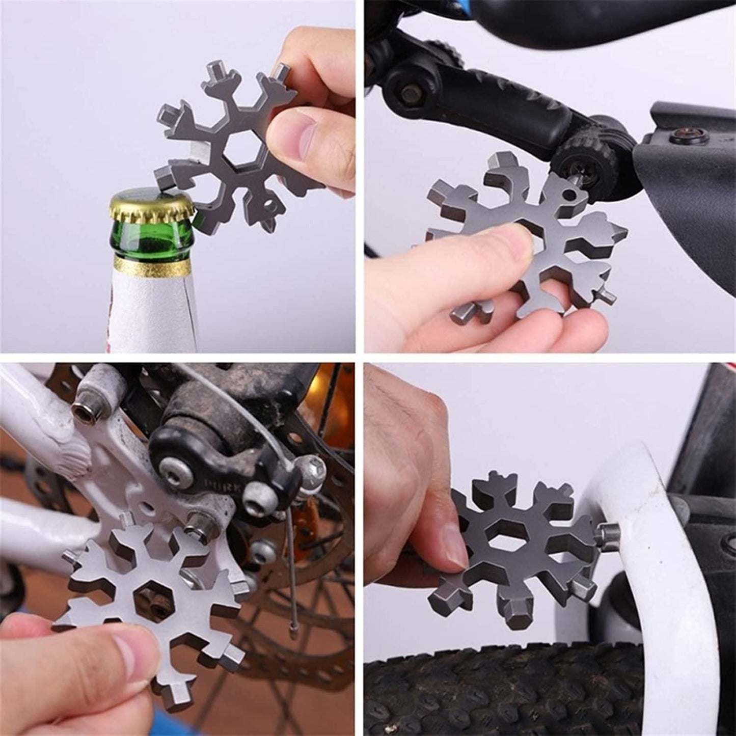 Screwdriver Tool-18 in 1 Multi-Purpose Snowflake Shaped Stainless Steel Screwdriver Tool - Utility Mart 