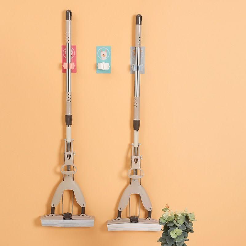Mop Broom Holder-Wall Mounted Cartoon Mop, Broom Holders(Pack of 3) - Utility Mart 