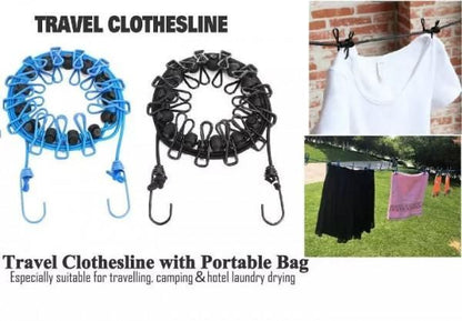 12 PC Travel Cloths Line - Utility Mart 