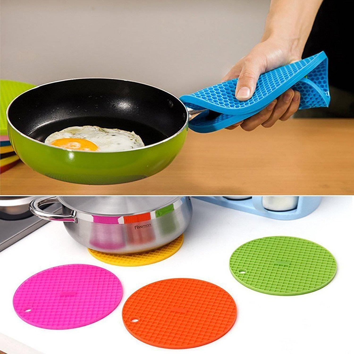 Silicone Heat Resistant Table Mat (Pack of 1) - Utility Mart 