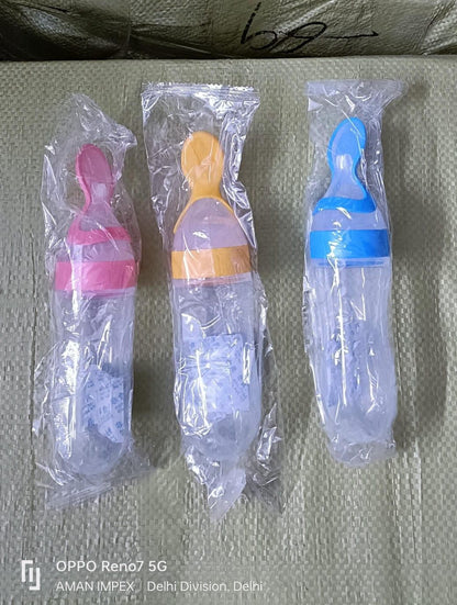 Premium Baby Food Squeeze Feeder Spoon - Utility Mart 