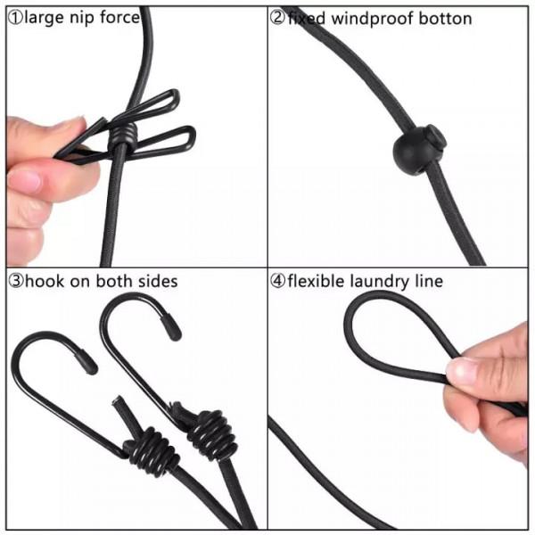 12 PC Travel Cloths Line - Utility Mart 