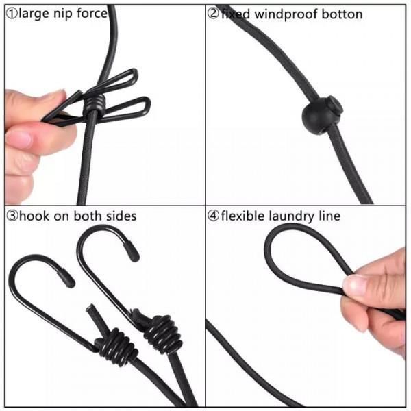 12 PC Travel Cloths Line - Utility Mart 