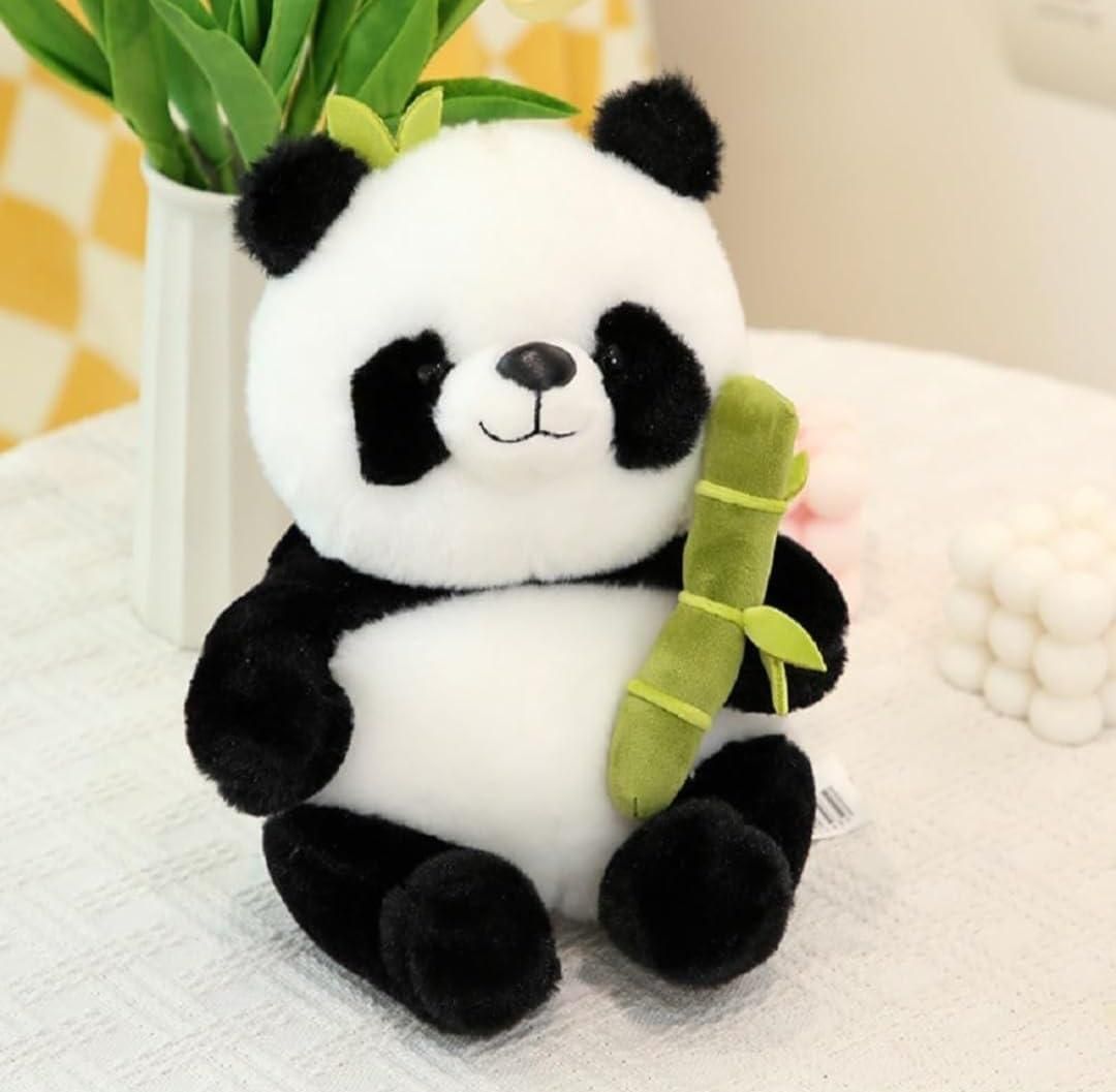 Cute Panda Plush with Bamboo - Utility Mart 