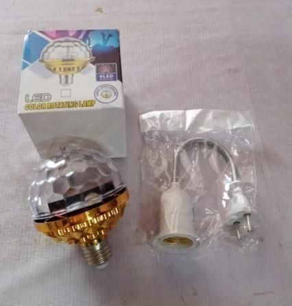 Rotating Magic Ball Light with Lamp Holder Set - Utility Mart 