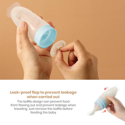 Premium Baby Food Squeeze Feeder Spoon - Utility Mart 