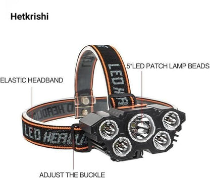 Headlamp Flashlight with Case Waterproof Running - Utility Mart 