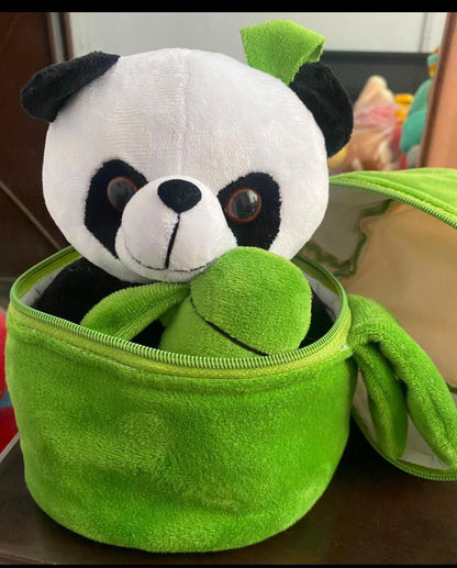Cute Panda Plush with Bamboo - Utility Mart 