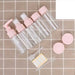 Portable Travel Cosmetics Bottles Plastic Pressing Spray Bottle for Makeup (Pack of 7) - Utility Mart 