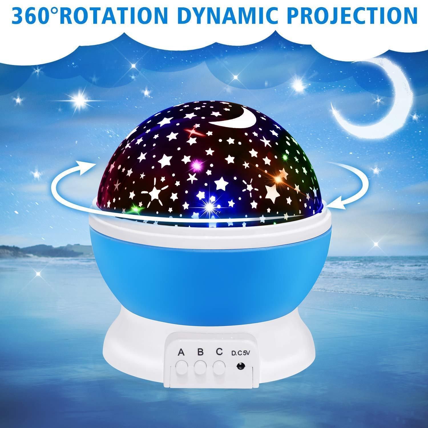 Star Master Dream Color Changing Rotating Projection Lamp - Utility Mart 