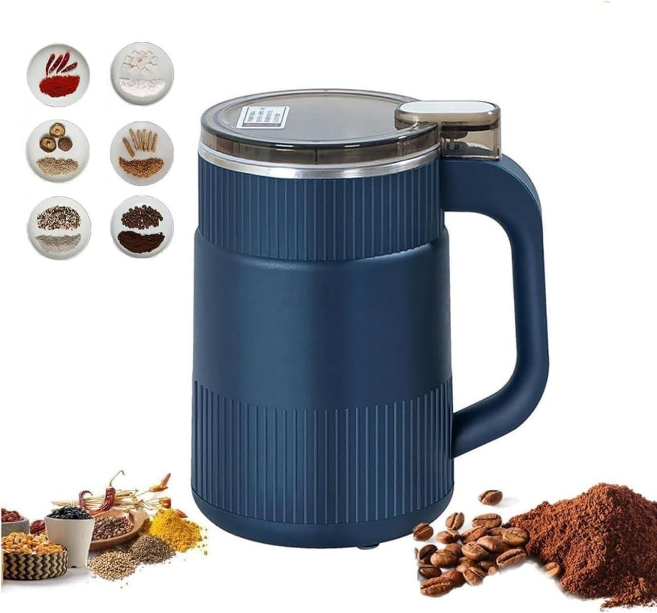 Stainless Steel Herbs Spices Nuts Grain Coffee Grinder for Home - Utility Mart 