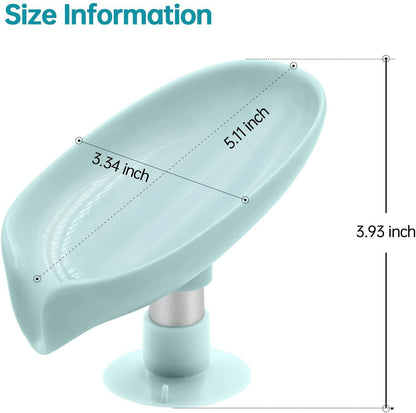 Leaf Shape Self Draining Soap Holder - Utility Mart 