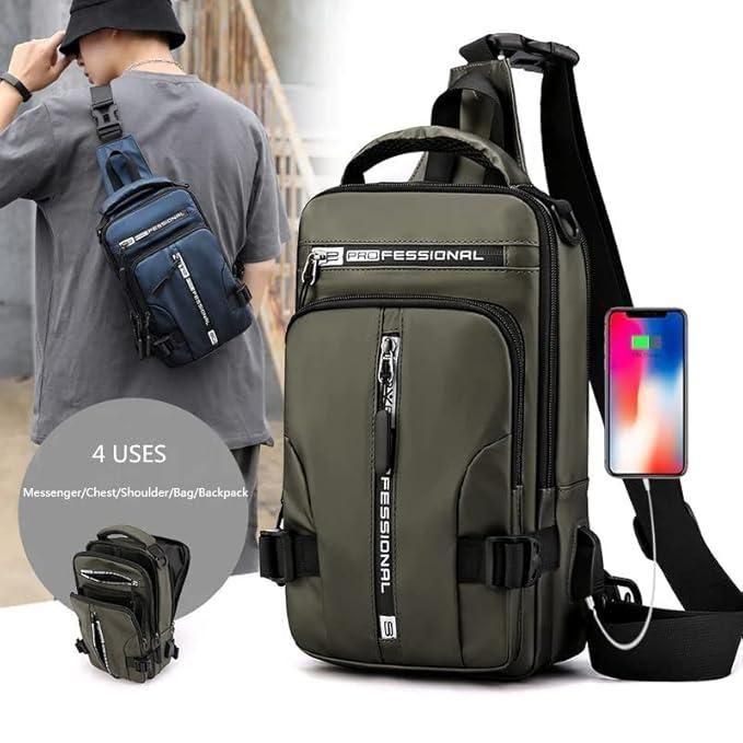 Sling Bag with USB Charging Port - Utility Mart 