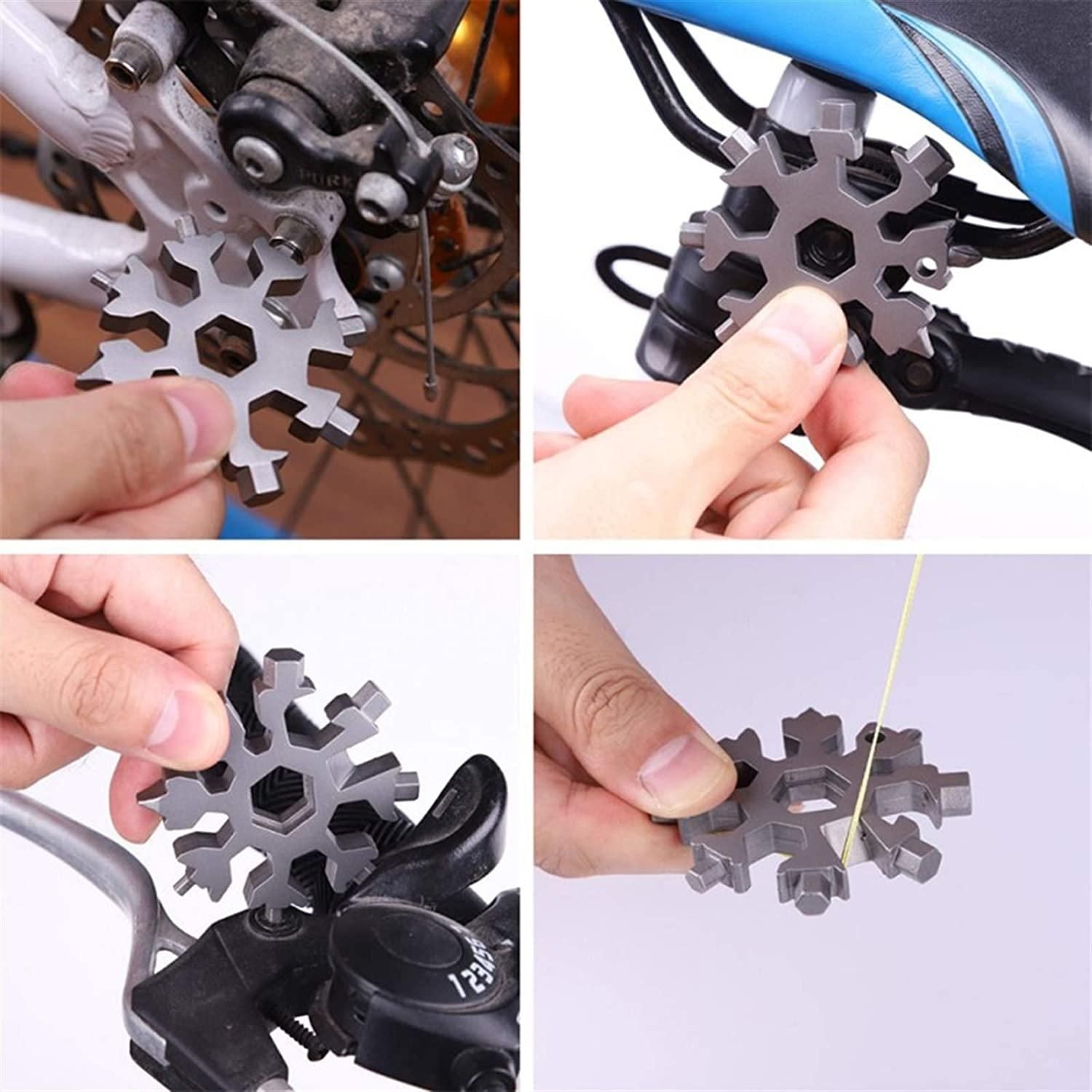 Screwdriver Tool-18 in 1 Multi-Purpose Snowflake Shaped Stainless Steel Screwdriver Tool - Utility Mart 
