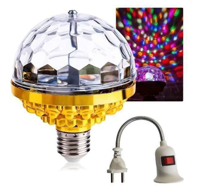 Rotating Magic Ball Light with Lamp Holder Set - Utility Mart 