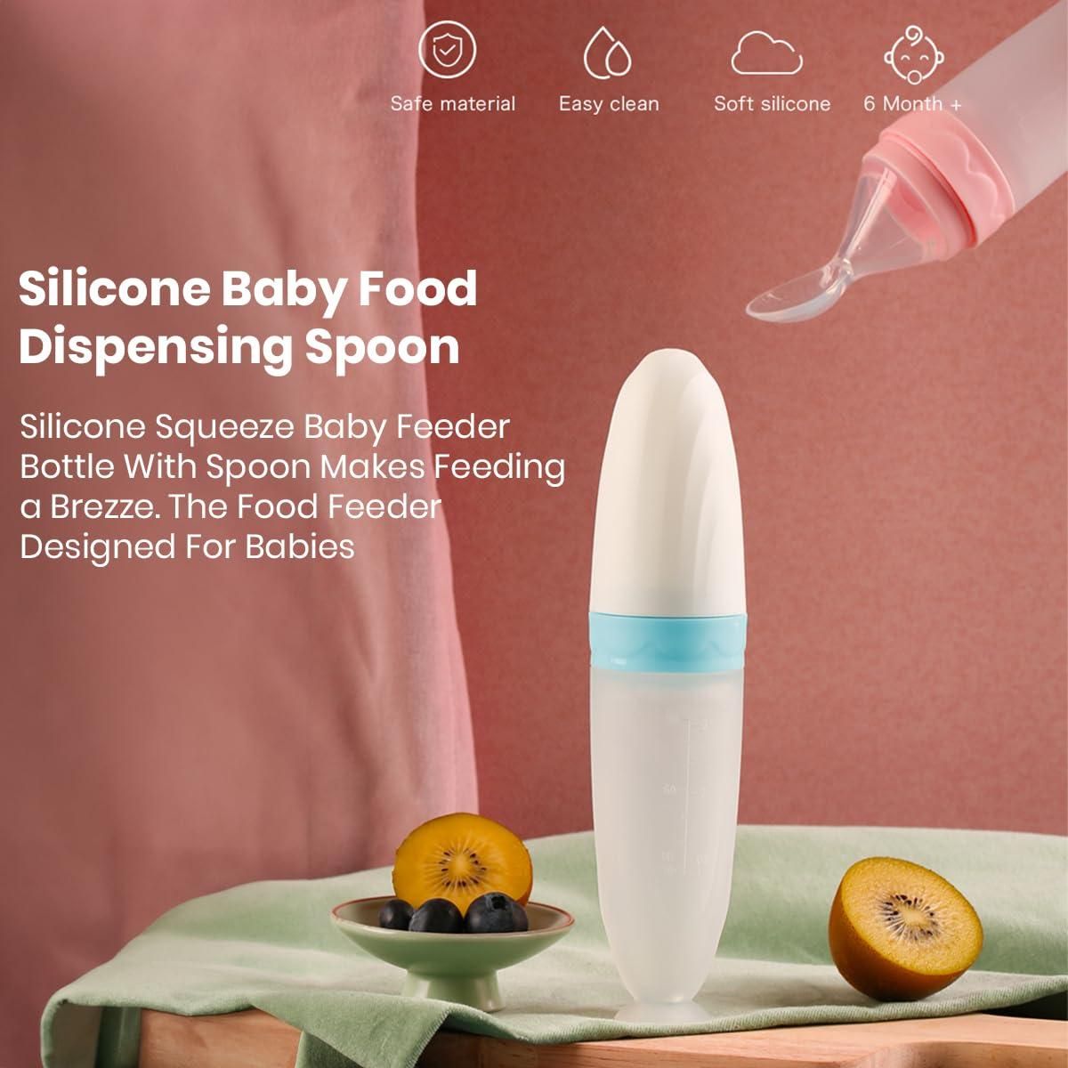 Premium Baby Food Squeeze Feeder Spoon - Utility Mart 