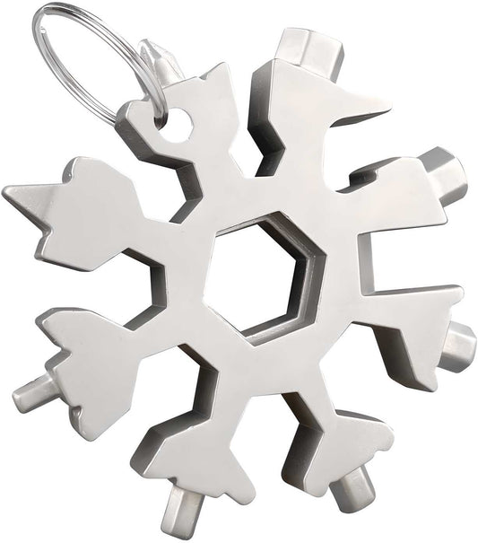 Screwdriver Tool-18 in 1 Multi-Purpose Snowflake Shaped Stainless Steel Screwdriver Tool - Utility Mart 