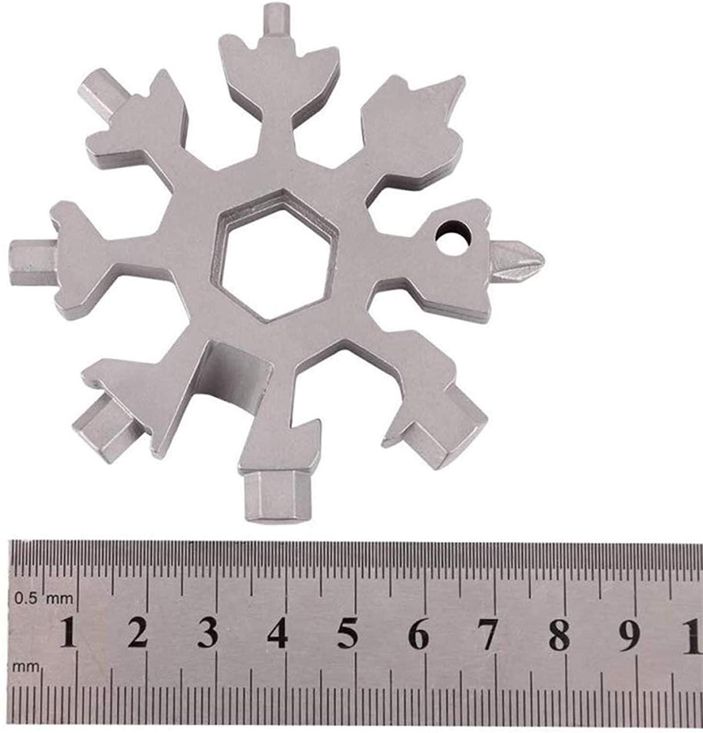 Screwdriver Tool-18 in 1 Multi-Purpose Snowflake Shaped Stainless Steel Screwdriver Tool - Utility Mart 