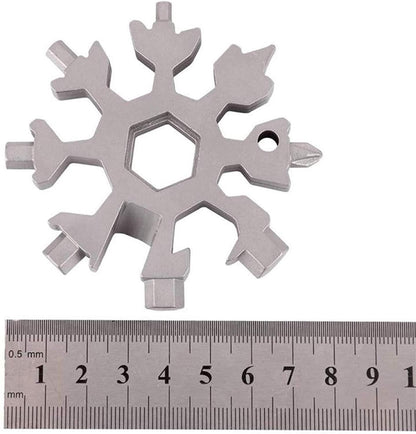 Screwdriver Tool-18 in 1 Multi-Purpose Snowflake Shaped Stainless Steel Screwdriver Tool - Utility Mart 