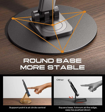 Mobile Phone Stand 360� Rotation Height and Angle - Utility Mart 
