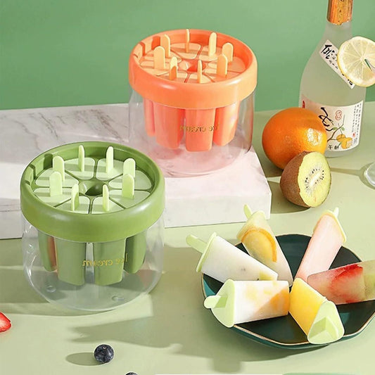 Reusable DIY 8 Pieces Ice Pop Mould - Utility Mart 