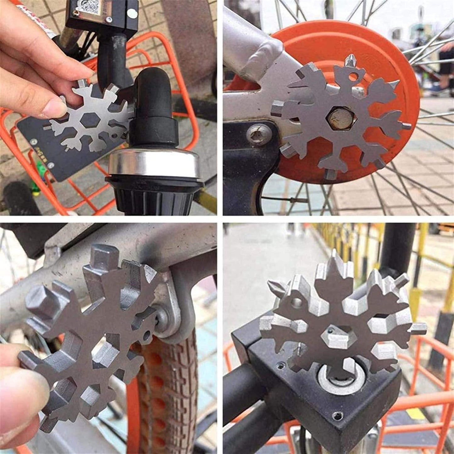 Screwdriver Tool-18 in 1 Multi-Purpose Snowflake Shaped Stainless Steel Screwdriver Tool - Utility Mart 