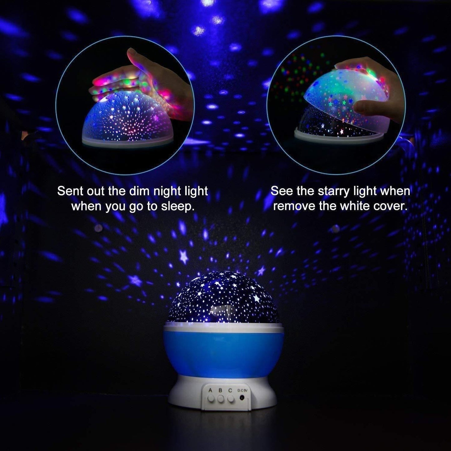 Star Master Dream Color Changing Rotating Projection Lamp - Utility Mart 