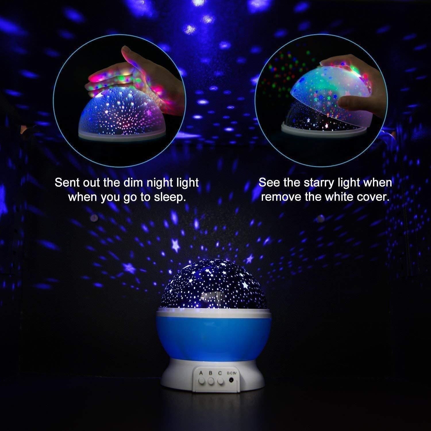 Star Master Dream Color Changing Rotating Projection Lamp - Utility Mart 