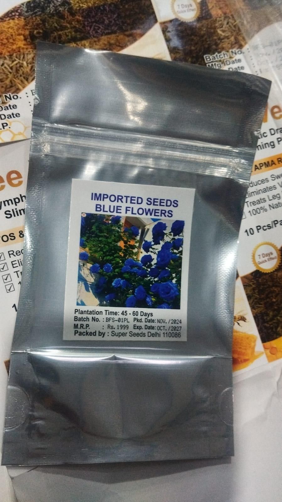 Blue Climbing Rose Seeds - Utility Mart 