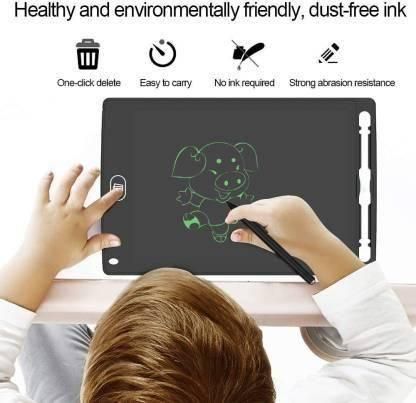 Multicolor Plain LCD Writing Screen Tablet Drawing Board for Kids - Utility Mart 