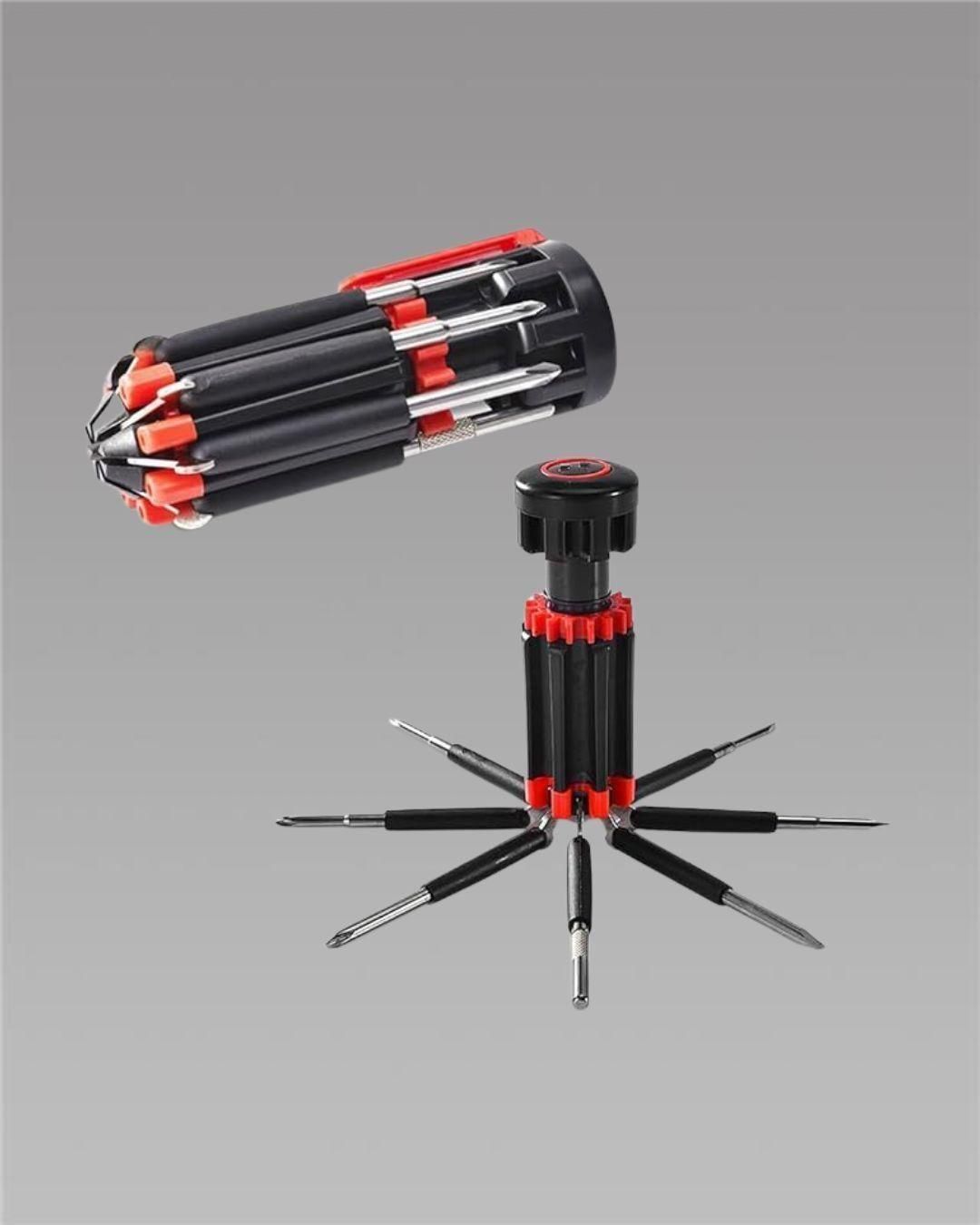 Screwdriver- 8 in 1 Screwdriver Interchangeable Bits Tool Set - Utility Mart 