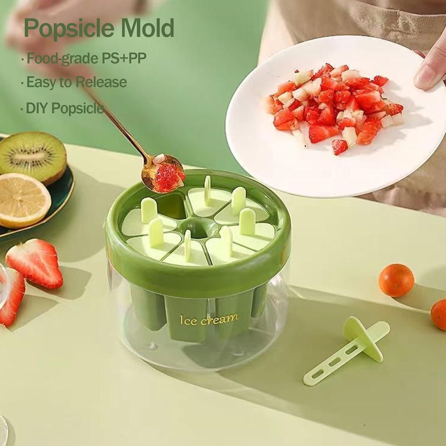 Reusable DIY 8 Pieces Ice Pop Mould - Utility Mart 