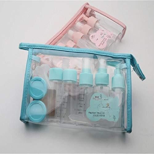Portable Travel Cosmetics Bottles Plastic Pressing Spray Bottle for Makeup (Pack of 7) - Utility Mart 