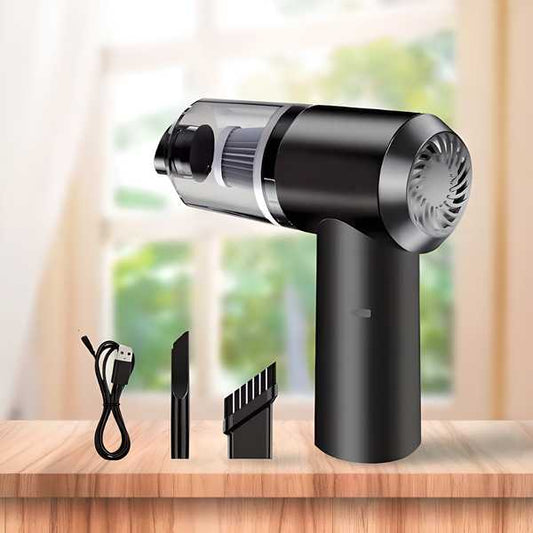 2 in 1 Vacuum Cleaner-Handheld Vacuum Car Cleaner Air Duster Wireless Rechargeable Home - Utility Mart 