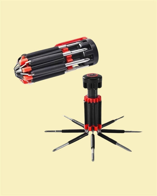Screwdriver- 8 in 1 Screwdriver Interchangeable Bits Tool Set - Utility Mart 