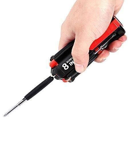 Screwdriver- 8 in 1 Screwdriver Interchangeable Bits Tool Set - Utility Mart 