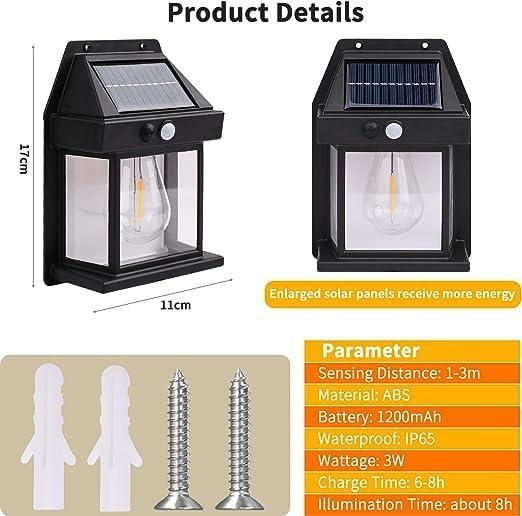 Solar Light Outdoor Wall Light - Utility Mart 