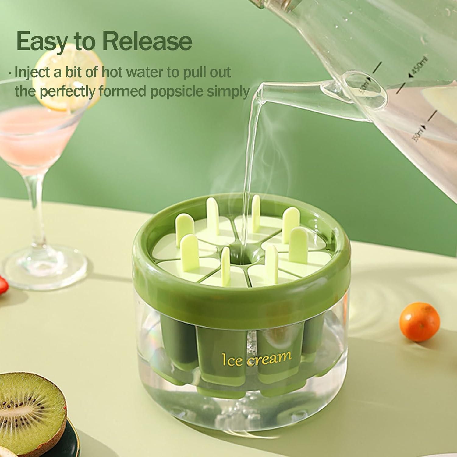 Reusable DIY 8 Pieces Ice Pop Mould - Utility Mart 