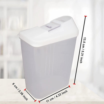 Plastic Dispenser Jar/Container (15x9x22cm) Pack of 6 - Utility Mart 